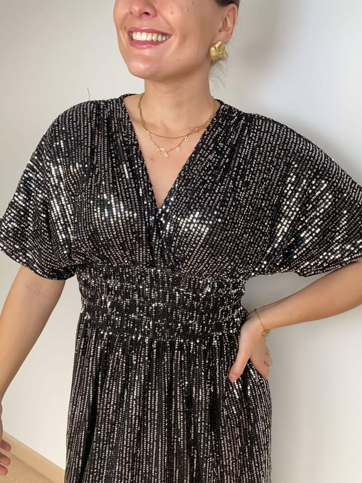 Robe JEN argenté