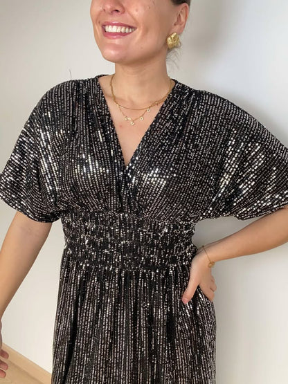Robe JEN argenté